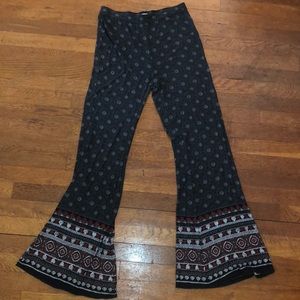 Hollister Flowy Flair Hippie Pants